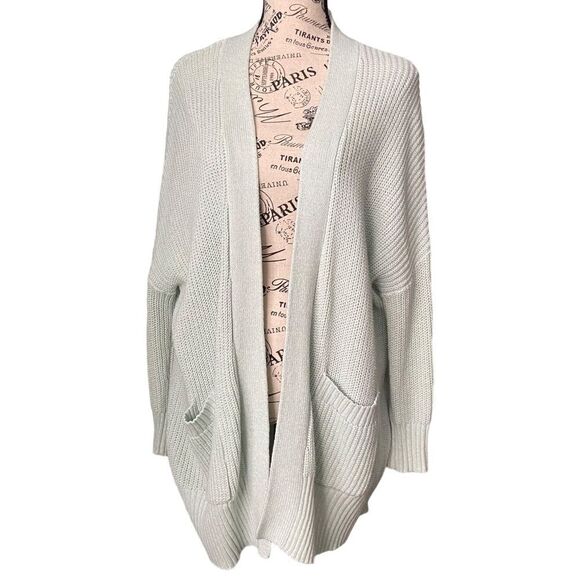 BDG Mint Open Knit Long Semi Chunky/Knitted Cardigan in Size Small - Picture 1 of 8